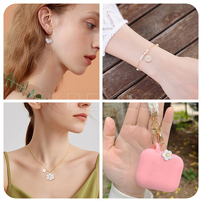 64Pcs 16 Styles Alloy Enamel Pendants ENAM-TA0004-13-1