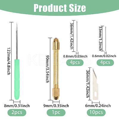 DIY Doll Hair Making Supplies Kits TOOL-GL0001-17-1