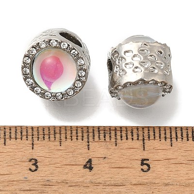Rack Plating Alloy European Beads FIND-H005-02P-03-1