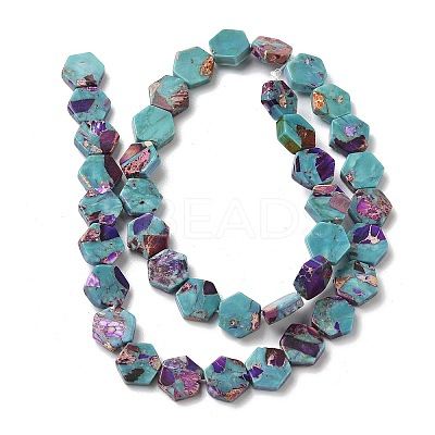 Dyed Synthetic Imperial Jasper Beads Strands G-D337-10mm-A01-1