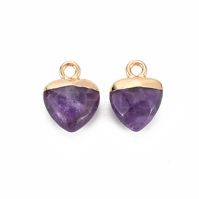 Natural Amethyst Charms LS-G-N326-121-03-1