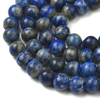 Natural Lapis Lazuli Bead Strands X-G-G953-01-8mm-1