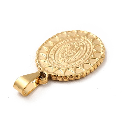 PVD Vacuum Plating 201 Stainless Steel Pendants STAS-P314-16G-1