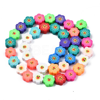 Handmade Polymer Clay Beads Strands CLAY-T020-03-1
