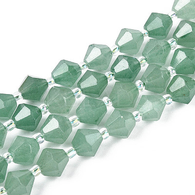 Natural Green Aventurine Beads Strands G-T144-23A-03-1