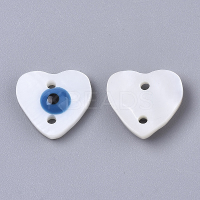 Freshwater Shell Links Connectors LS-SHEL-N026-37B-1