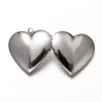 Non-Tarnish 316 Stainless Steel Locket Pendants STAS-P268-07P-1