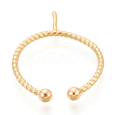 Brass Cup Peg Ring Settings LS-KK-N274-34G-1