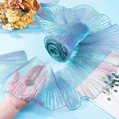 5 Yards Polyester Ruffled Ribbon OCOR-TA0004-06C-1