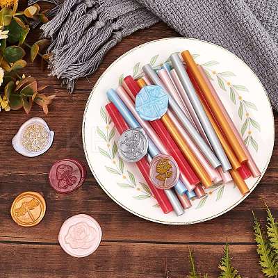 30Pcs 6 Colors DIY Glue Gun Sealing Wax Sticks DIY-CP0005-56-1