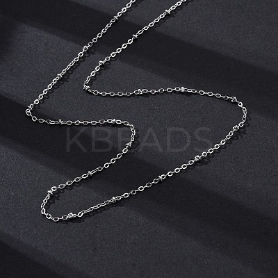 Brass Satellite Chains Necklaces for Women NJEW-D302-61P-1