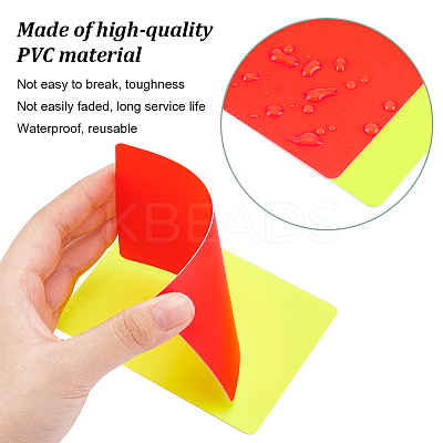 PVC Plastic Blank Penalty Cards LS-AJEW-WH0401-87-1