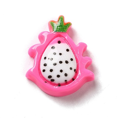Cartoon Opaque Fruits Resin Cabochons RESI-K019-48-1