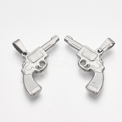 Non-Tarnish 304 Stainless Steel Pendants STAS-T045-31P-1