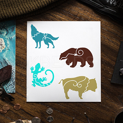 PET Hollow Out Drawing Painting Stencils DIY-WH0391-0303-1