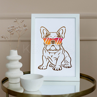 1 Set Autumn Theme PET Hollow Out Drawing Painting Stencils DIY-MA0003-03F-1