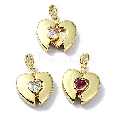 Rack Plating Real 18K Gold Plated Brass Pendants KK-B084-04G-1