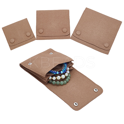 3Pcs 3 Styles Microfiber Flip Jewelry Bags ABAG-AR0001-06C-1