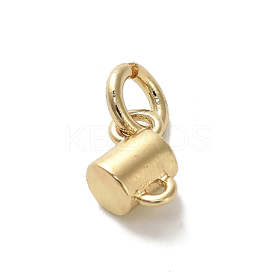 Golden Brass Charms KK-H493-01G-14-1