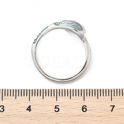 Brass Cubic Zirconia Cuff Rings for Women RJEW-S401-01P-1