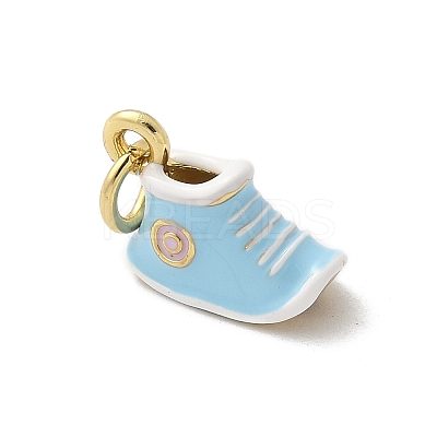 Brass Enamel Charms KK-S511-28B-G-1
