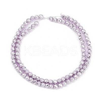 Baking Paint Electroplated Synthetic Non-magnetic Hematite Beads Strands G-H072-A01-01I-1