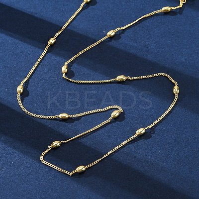 Brass Satellite Chains Necklaces for Women NJEW-D302-67G-1