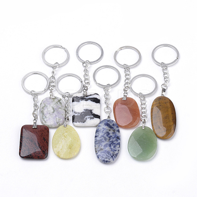 Natural Gemstone Keychain KEYC-S252-10-1