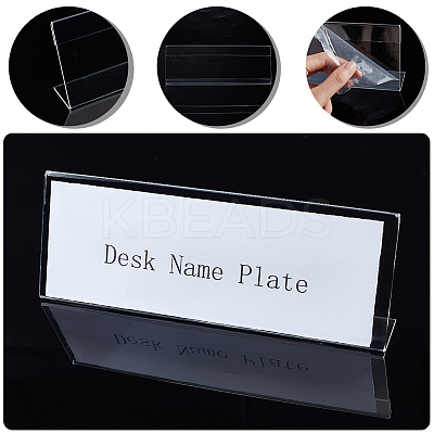 Acrylic Table Sign Holders LS-AJEW-WH0033-14A-1