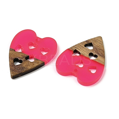 Resin and Walnut Pendants WOOD-I013-03B-1