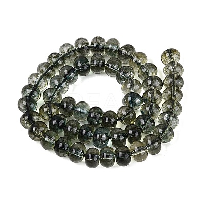 Crackle Transparent Glass Beads Strands GLAA-N074-02B-07-1