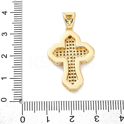 Brass Micro Pave Cubic Zirconia Pendants KK-S510-48G-01-1