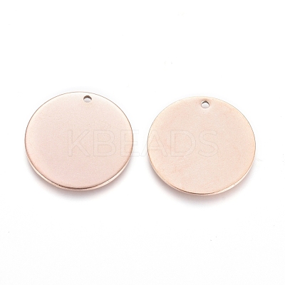 Ion Plating(IP) 304 Stainless Steel Pendants STAS-I124-03B-RG-1