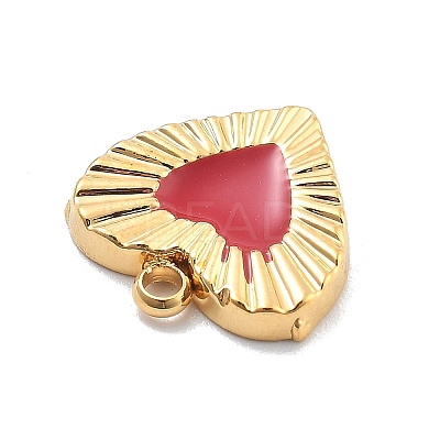 304 Stainless Steel Enamel Charms RESI-R155-018G-1