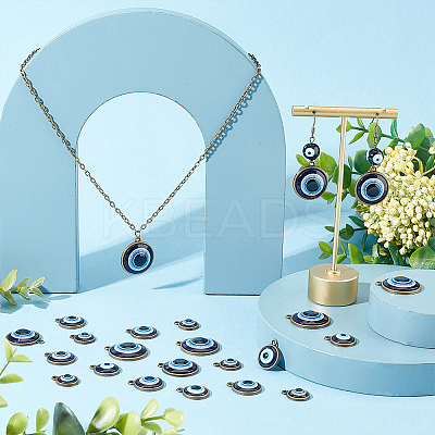 30Pcs 5 Style Plastic Pendants FIND-AR0002-82AB-1