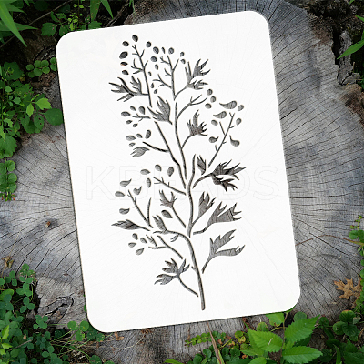 4Pcs 4 Styles PET Hollow Out Drawing Painting Stencils DIY-WH0394-0154-1