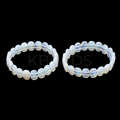 Opalite Faceted Beaded Stretch Bracelets for Women BJEW-K251-07Q-1