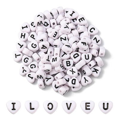 Opaque Acrylic Enamel Beads MACR-YW0002-23-1