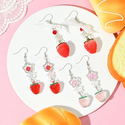 Iron Dangle Earrings EJEW-FS00025-1