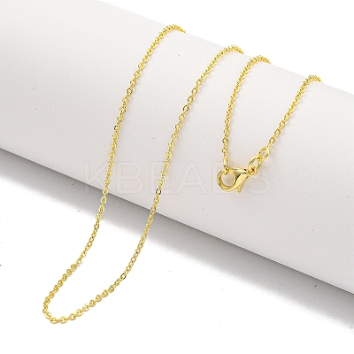 Brass Cable Chain Necklaces for Women NJEW-G084-16LG-1