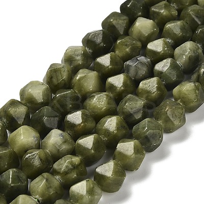 Natural Chinese Jade Beads Strands G-G203-08G-1