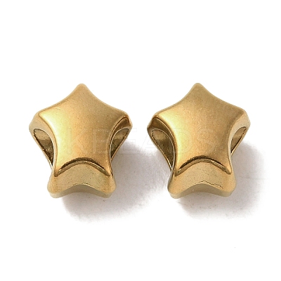 Ion Plating(IP) 304 Stainless Steel European Beads STAS-K285-19G-1