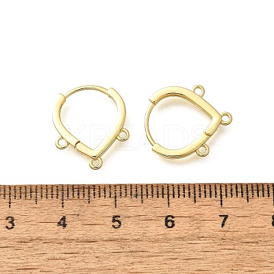 Brass Stud Earring Findings KK-Q035-08G-1