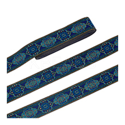 Ethnic Style Embroidery Polyester Ribbons OCOR-WH0066-07A-1