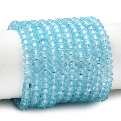 Natural Blue Topaz Beads Strands G-K376-I07-3x4mm-1