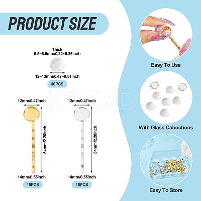 DIY Iron Hair Bobby Pin Making Kit DIY-TA0012-93-1