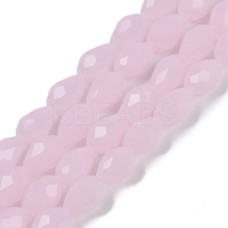 Electroplate Imitation Jade Glass Beads Strands EGLA-N013-J6mm-D01-1
