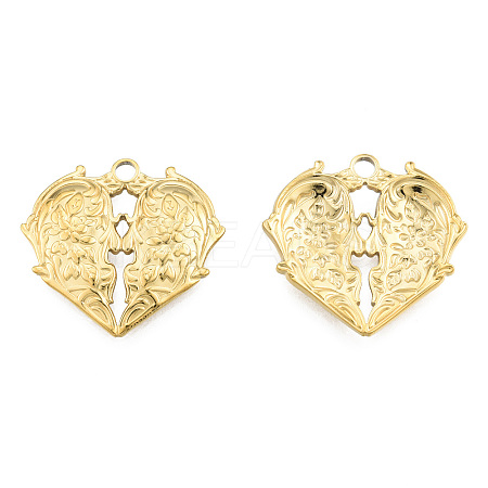 Ion Plating(IP) 201 Stainless Steel Pendants STAS-N098-257LG-1