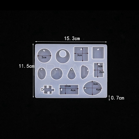 Pendants Food Grade Silicone Mold PW-WG15607-02-1