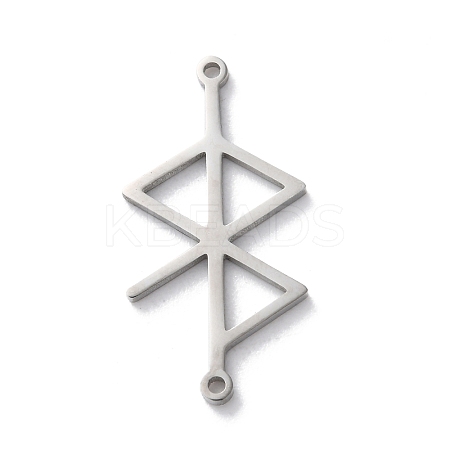 304 Stainless Steel Amulet Rune Love Peace Connector Charms LS-STAS-S149-09P-1
